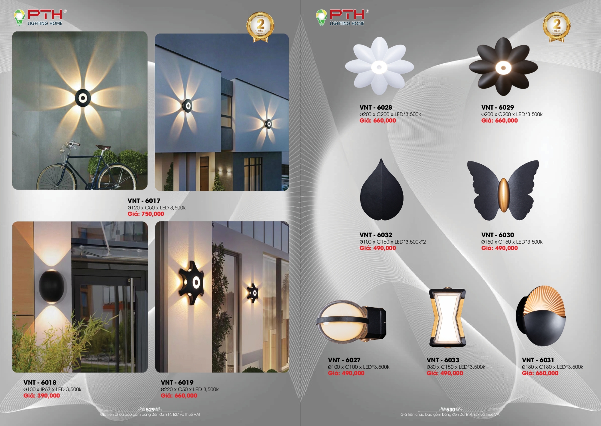 Bảng giá đèn trang trí PTH Lighting Home 2026